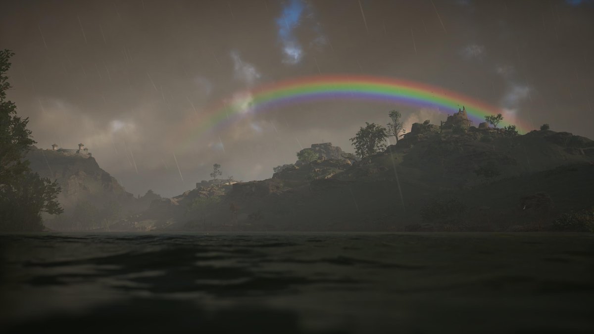 Just a rainbow. 
#PS5Share, #AssassinsCreedValhalla #Gametography #VirtualPhotography #PhotoDenUC #VPGUnite #TheCapturedCollective