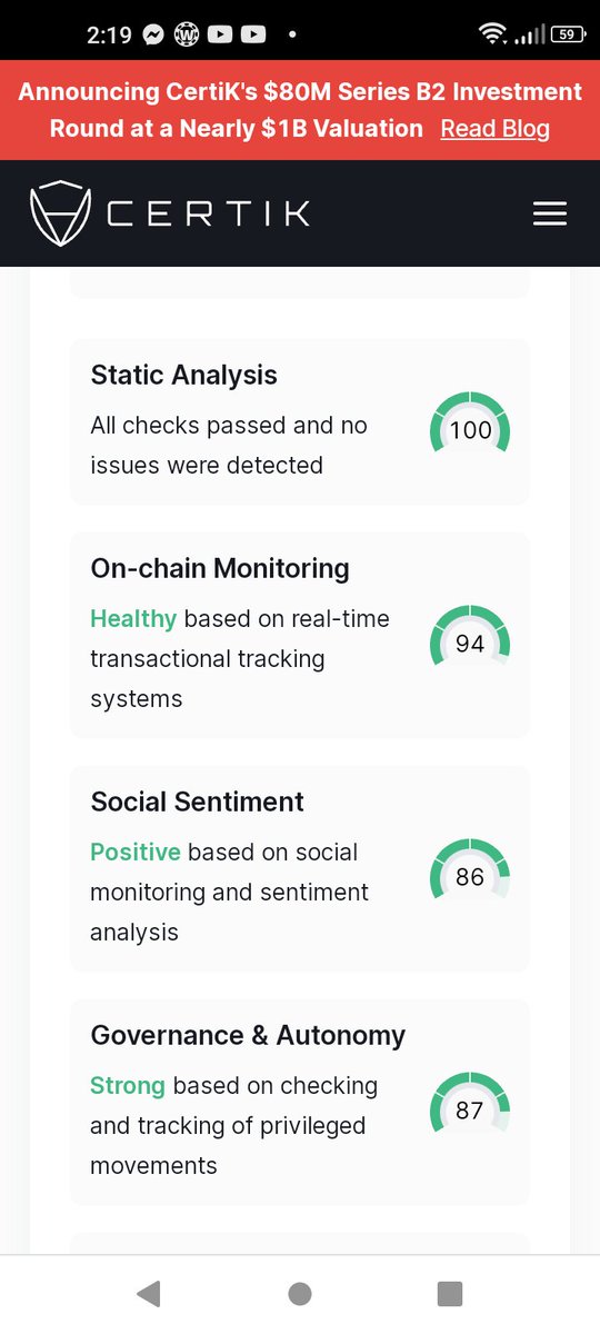 wcgqhf's tweet photo. I am so glad that PINU has CERTIK SKYNET activated. Shiba also has SKYNET. It took 3 MOS for Shiba to complete 1 FULL audit.(Dates below)PINU is 6 wks.old. Be patient.DEVS are on it!PINU Is locked!I added a another screenshot below in reply. https://t.co/eaSik7tVpZ