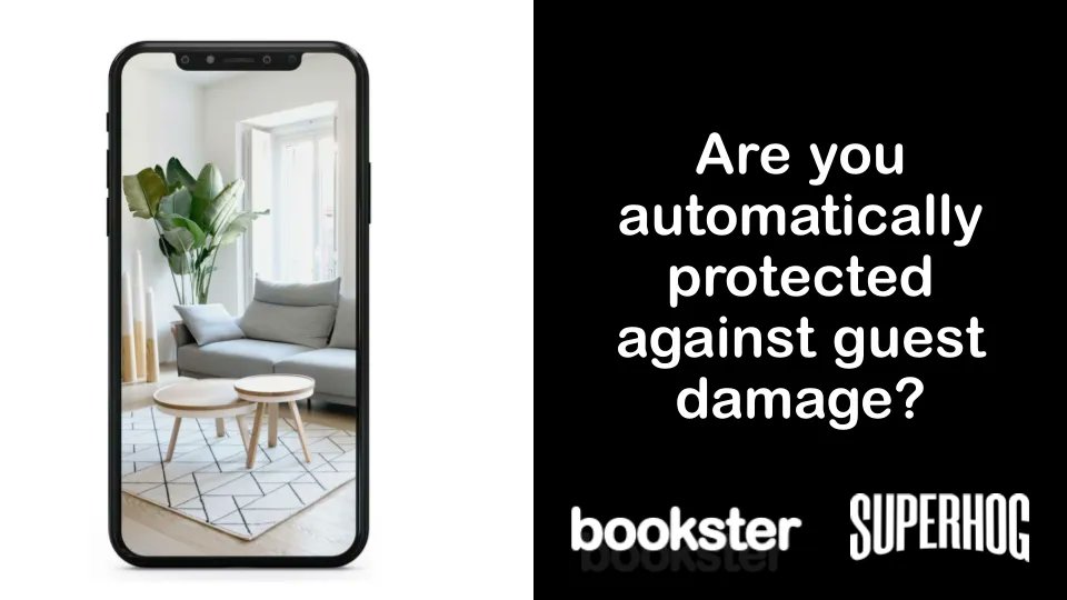 booksterhq: Bookster is the first PMS in the world to fully integrate @mySUPERHOG right into the software.

This provides you up to £1 million protection if a guest damages your property - all from inside your Bookster software.

buff.ly/3oWAMUH…