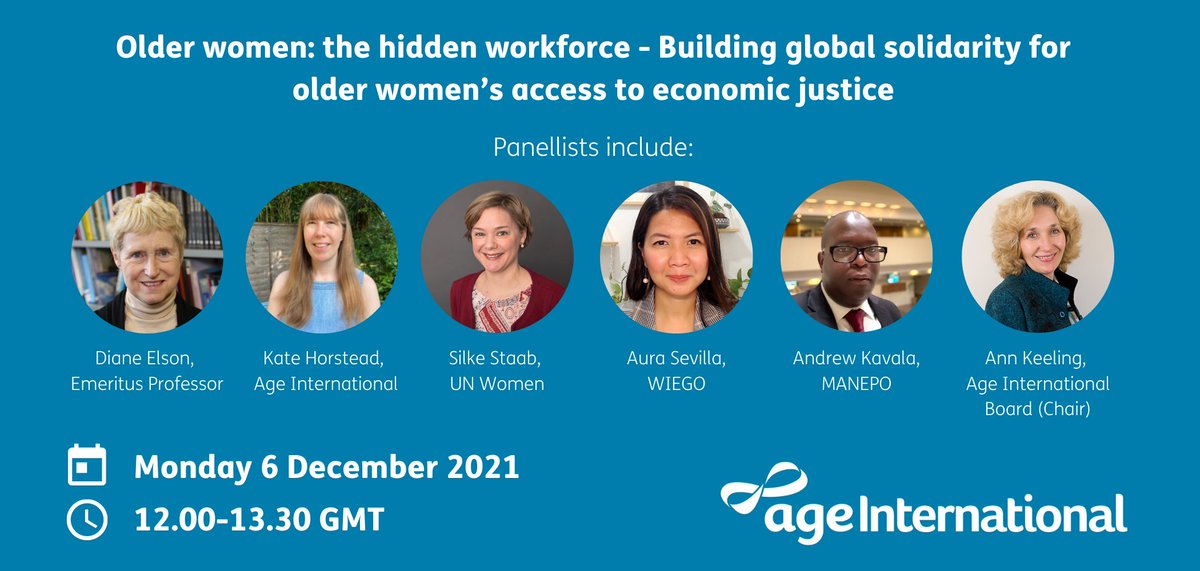 Age_Int's tweet photo. STARTING NOW! We have a great line-up of panellists for our online event where we'll be discussing the challenges older women face accessing decent work and support. Click to join now via Zoom π https://t.co/TlyxNhyXta
#HiddenWorkforceReport #OlderWomenToo https://t.co/3EyNSh0tDu