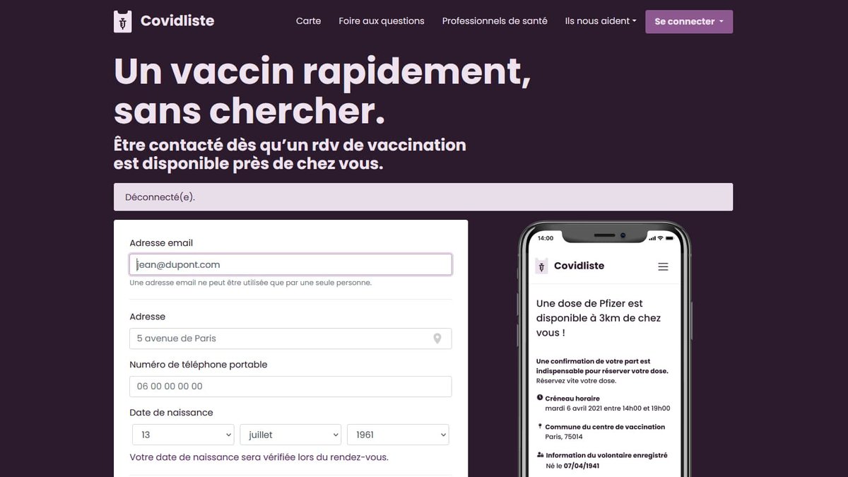 Vaccination: le service d'alertes Covidliste réactivé pour la dose de rappel
l.bfmtv.com/rwO