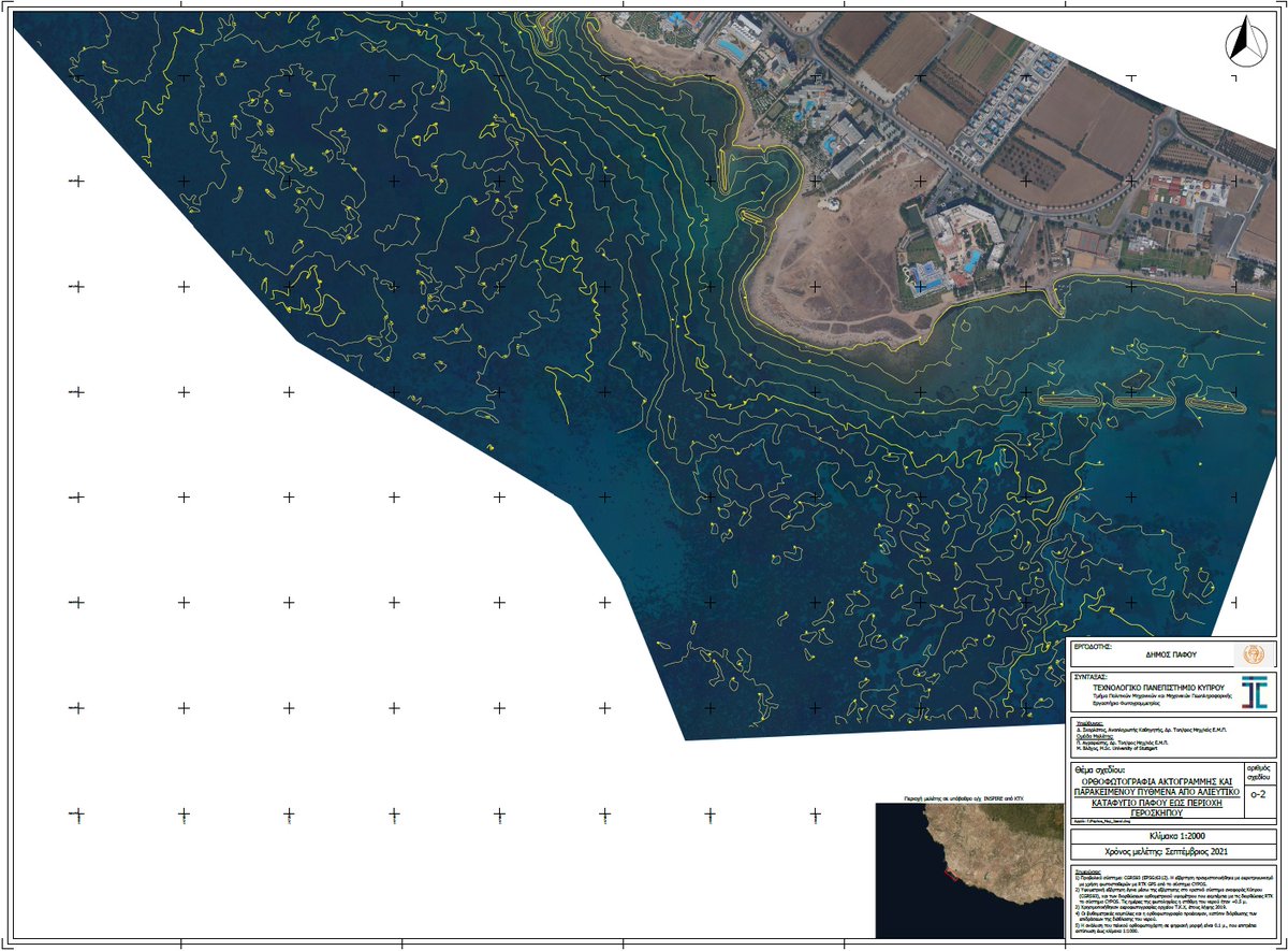 Our most recent project for #coastal #trueopticalbathymetry covered 4km of coastline, using archive (2019) Microsoft (VEXCEL) aerial photos with 0.10m GSD