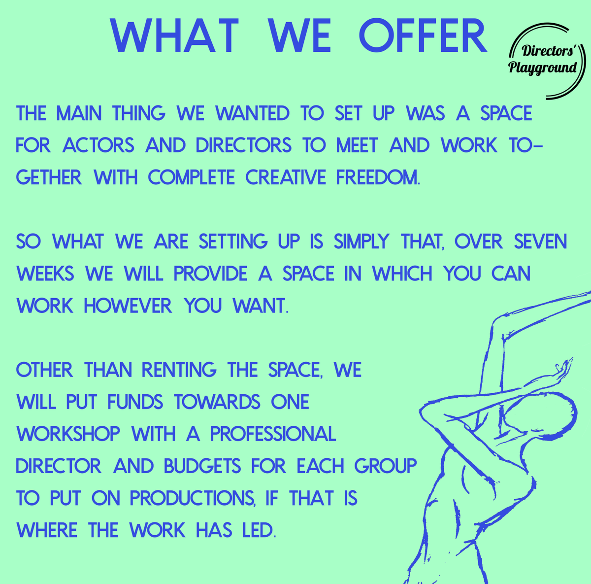 Dir_Playground's tweet photo. Looking for young theatre ACTORS and DIRECTORS in want of experience and a place to get it in LONDON. Contact us if you are interested!
#theatre #camberwell #arts #London https://t.co/BX0oCyujQf