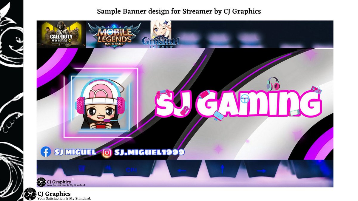 cjgraphics26's tweet image. Here's a banner design created by CJ Graphics for streamer🎮🖥️

Advertise it with us, visit us NOW!📩
cjgraphics.mystrikingly.com
#21DayCampaign #SupportFreelancer #CJGraphics #YourSatisfactionIsMyStandard #GraphicDesigner #SampleDesign #Banner #Gaming #PartnerWithUs #Creative