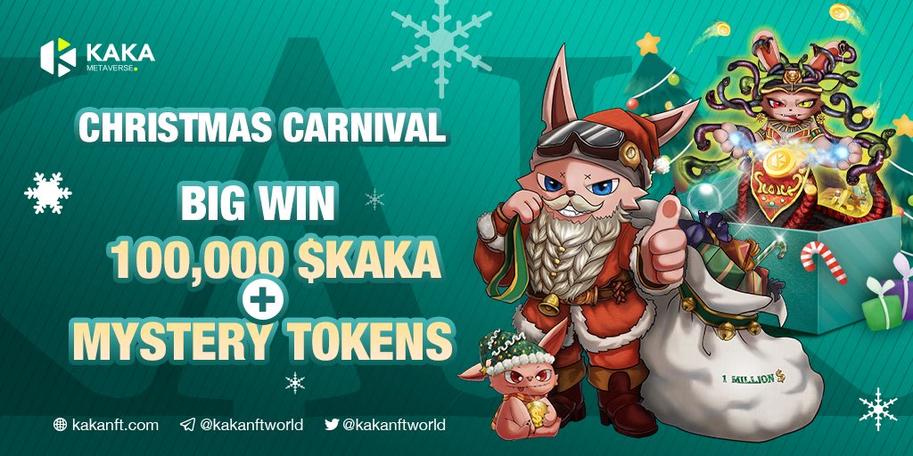 kakanftworld's tweet photo. 🐰Dear KAKArians,

💰Did you know the lottery rewards have been upgraded?

🪙100,000 $KAKA &amp; Mystery Prize💸

🤩There's still time to stake

🔔Will December be full of surprises?

⬇️Stake now and you could WIN
https://t.co/l9c3ejQGW2

#Tokens #Crypto #Metaverse #NFTs https://t.co/vg0LWALz7J