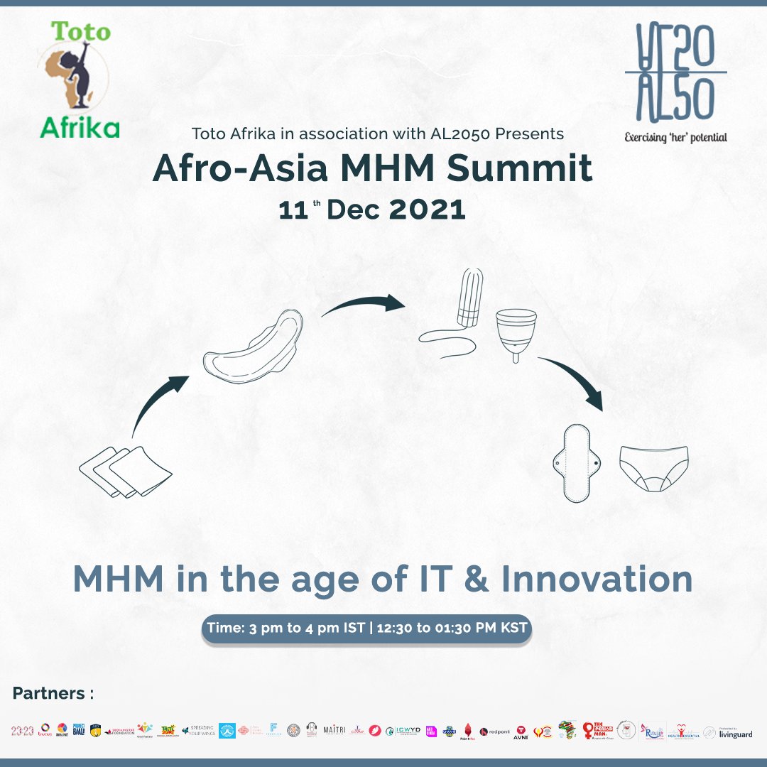 al50foundation's tweet photo. #JointheConversation with AL50 Action Lab 2050 Foundation and Toto Afrika around #MHM in the age of #IT & #Innovation
#REGISTER NOW: Afro-Asia MHM Summit
https://t.co/FglZkjYx7E
#TotoAfrika #AL50 #AfroAsiaMHMSummit #JoinTheConversation
@TotoAfrika1 https://t.co/PDYMoaOwVb