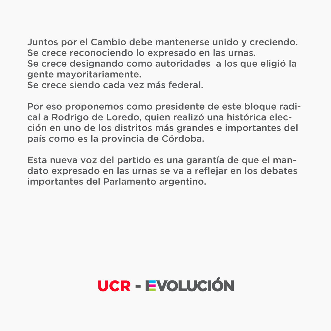 Yaco_Emiliano's tweet photo. La renovación Radical plantea un Bloque propio encabezado por @rodrigodeloredo https://t.co/KoiCcmTtvQ
