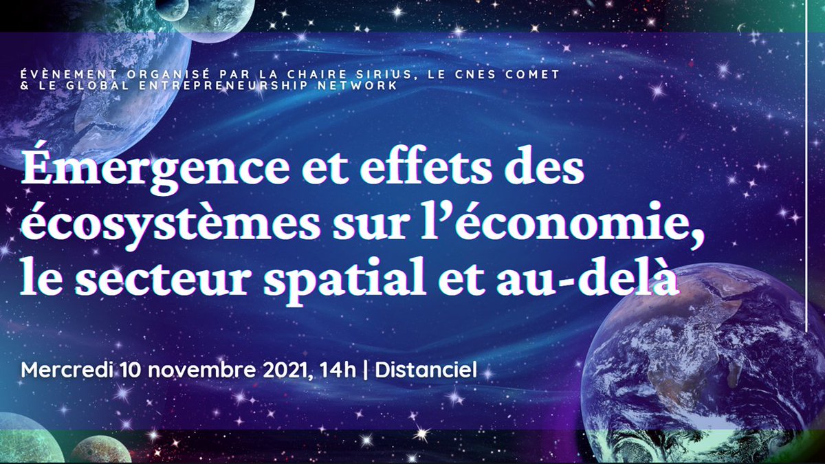 🛰️📽️ Vous pouvez dorénavant retrouver en ligne l'enregistrement de la conférence des #SIRIUSTalks21, qui eu lieu le mois dernier.
➡️ chaire-sirius.eu/fr/evenements/….