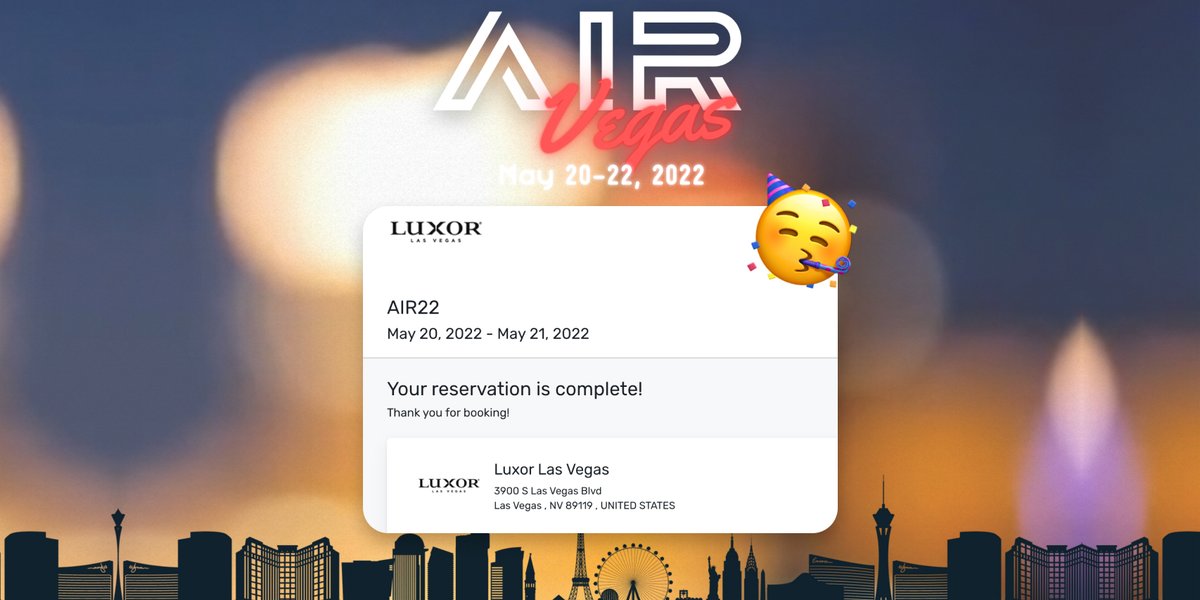 amypeniston's tweet photo. YAY! My hotel room is booked for @AxieRetreat!

See you in Vegas 🥳

#AIR22 https://t.co/psQREhI980