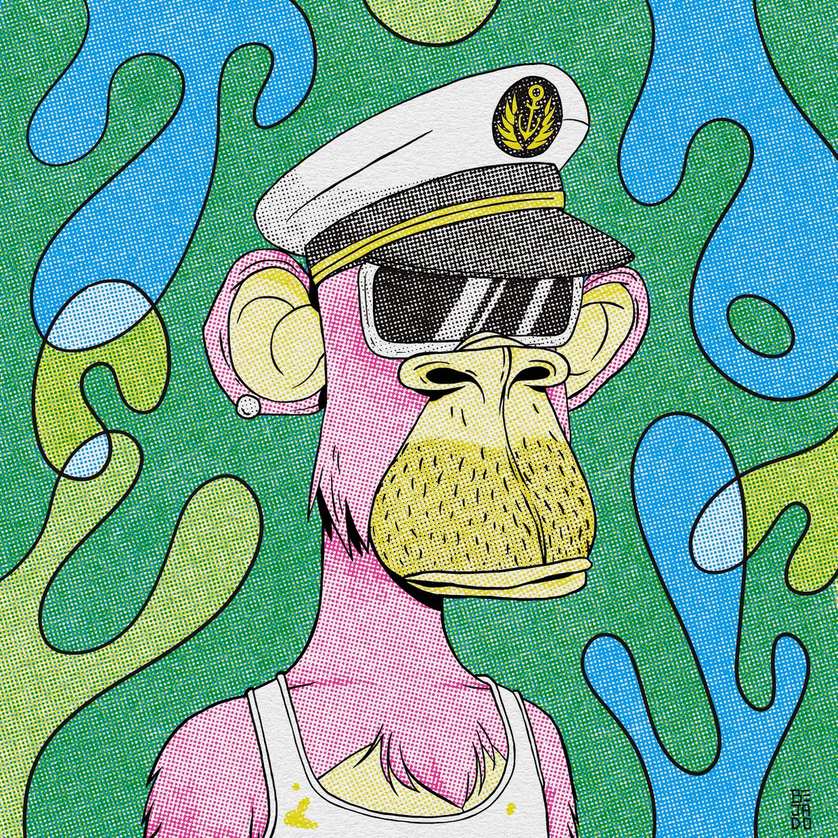bejado's tweet photo. I ❤️ Punks and Apes! Both are fcking rad. Two of my ongoing series, #LarvaBlobs and #CMYKBAYC https://t.co/xmUGJKJ3vh