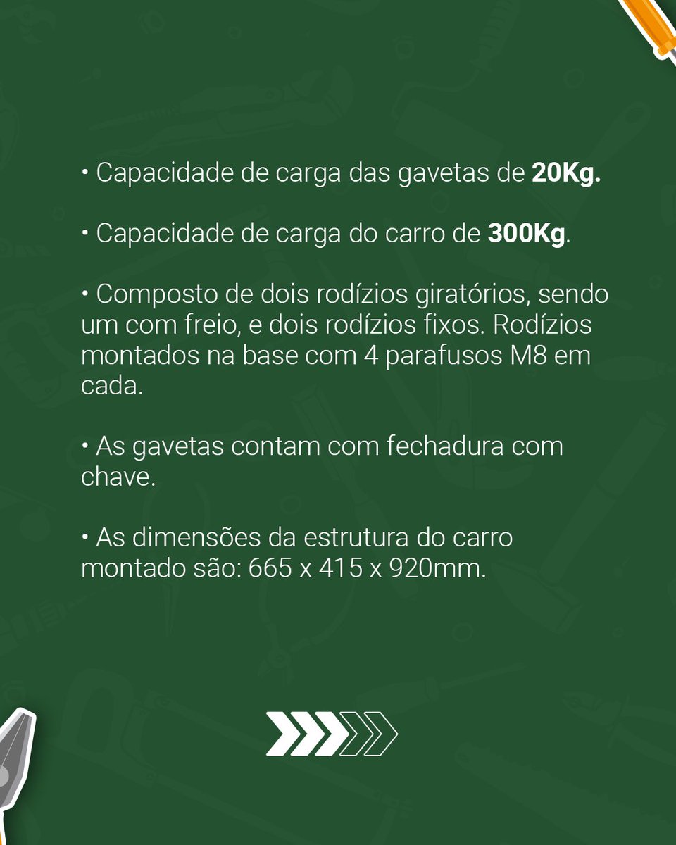 palmaparafusos's tweet photo. Buscando por um carrinho de ferramentas resistente, bonito e que lhe permita guardar todas suas ferramentas? 🤔
O Carrinho GEDORED de 06 gavetas da @gedorebrasil é ideal para você. 😁
#palmaparafusos #napalmatem #carrodeferramentas #gedore #gedorered #oficina #mecanico #carro https://t.co/zvMUj5xiep