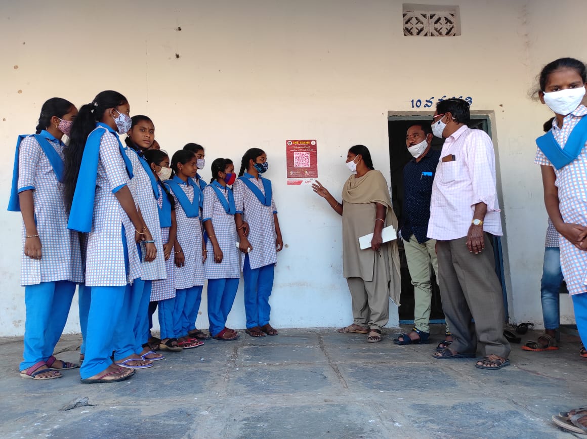 AdilabadShe's tweet photo. As per the instructions of the Adilabad SP Sri,Rajesh Chandra IPS,She Team Conducted Awareness Session at KGBV Bheempur, ZPSS Pochhera &amp; KGBV Thosham.  about various topics like QR code,She team Number, Child Marriages, Gender sensitization, Gender equality,Cyber Security Tips. https://t.co/PexRdE7MGE
