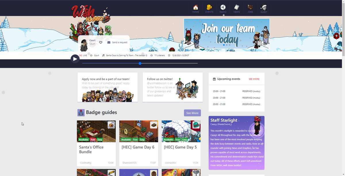 WishHabboCOM's tweet photo. 🎄 It’s beginning to feel a lot like Christmas
🎄 https://t.co/QWyVion2Bp
🎄 What do you think of our new theme?

🎁 RT &amp; Like to win a gb on @Habbo.com only ends 17/12/21 🎁 https://t.co/kXLyRqjxtI