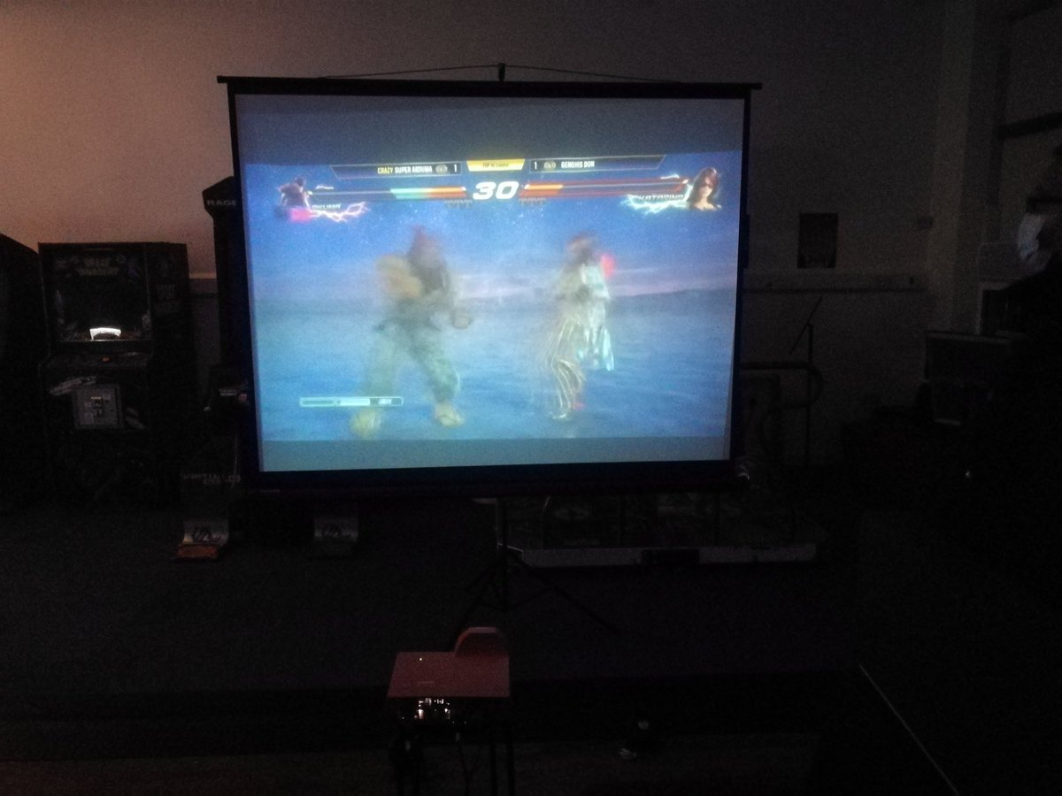 We had a livestream of the CEO Tekken top 8 on the projector at last night’s CBC fighting games weekly, some killer matches from Arslan Ash and Anakin! Play games, have fun and meet new players, every Sunday night 5-8pm. Tickets &amp; info👇
square.link/u/SoACrhyL