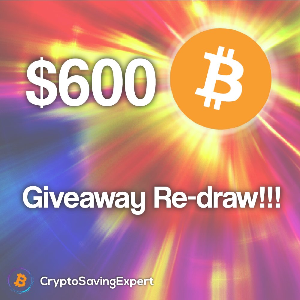 CryptoSavingExpert ® (@cryptosavingexp) on Twitter photo $600 #BITCOIN GIVEAWAY RE-DRAW!
To enter:
- Follow <a href="/CryptoSavingExp/">CryptoSavingExpert ®</a>
- Like this tweet 👍
- Retweet this tweet ♻️
Winner drawn on FRIDAY 10th December!
$100 EXTRA RE-DRAW. All prior entries valid. ENTER AGAIN NOW!
Redrawing due to no contact with previous winner! $600 #BITCOIN GIVEAWAY RE-DRAW!
To enter:
- Follow <a href="/CryptoSavingExp/">CryptoSavingExpert ®</a>
- Like this tweet 👍
- Retweet this tweet ♻️
Winner drawn on FRIDAY 10th December!
$100 EXTRA RE-DRAW. All prior entries valid. ENTER AGAIN NOW!
Redrawing due to no contact with previous winner!