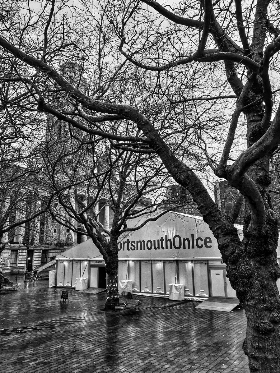 #Portsmouth #icering #guildhallsquare #blackandwhitephotography #winter