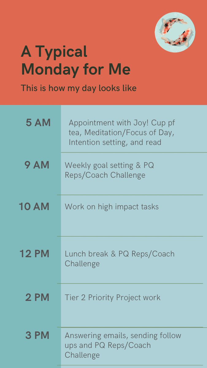koicoach's tweet photo. It’s Monday ✨
How do you set yourself up for success at the start of each new week? 
 #success #mondaymindset #newweeknewgoals #intentionalleadership #koicoach https://t.co/6AElxNTcGO