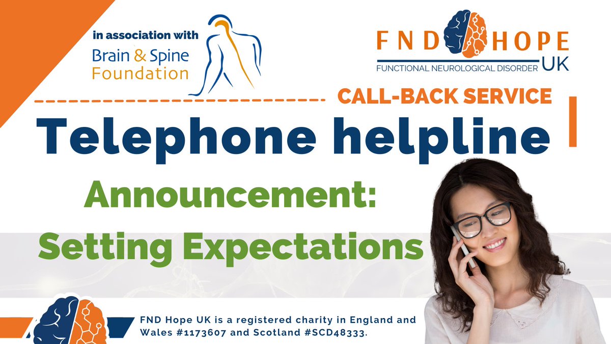 FNDHopeUK (@fndhopeuk) on Twitter photo Announcement - Setting Expectations regarding the Telephone Call-Back Service in collaboration with the <a href="/brainspine/">Brain & Spine Foundation</a> .
Please read our email here: bit.ly/3Gluc0W Announcement - Setting Expectations regarding the Telephone Call-Back Service in collaboration with the <a href="/brainspine/">Brain & Spine Foundation</a> .
Please read our email here: bit.ly/3Gluc0W