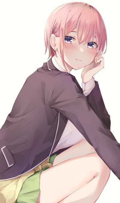 夕ウさんがTwitterに投稿した中野一花(五等分の花嫁)のイラスト。
