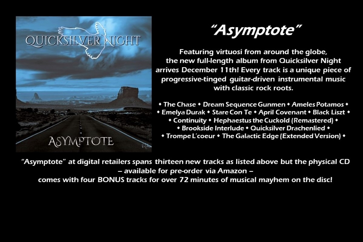 Preorder Quicksilver Night’s “Asymptote” album and “Get Fast, Free Shipping with Amazon Prime...” :-)
&gt;&gt; amazon.com/Asymptote-Quic…