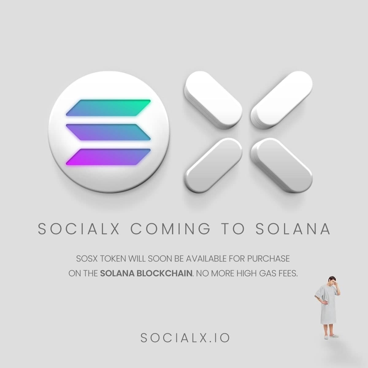 KlouxTwit's tweet photo. SOSX Token will soon be available for purchase on the Solana blockchain offering SOSX holders much lower gas fees. Visit https://t.co/vPfvvz37Qt to join the SocialX experiment to receive your daily reward. https://t.co/DXvyvjnv33 @socialx_io #Socialx $bnb $mana $ACA $sand $SOSX https://t.co/ky6LX2Gqdx