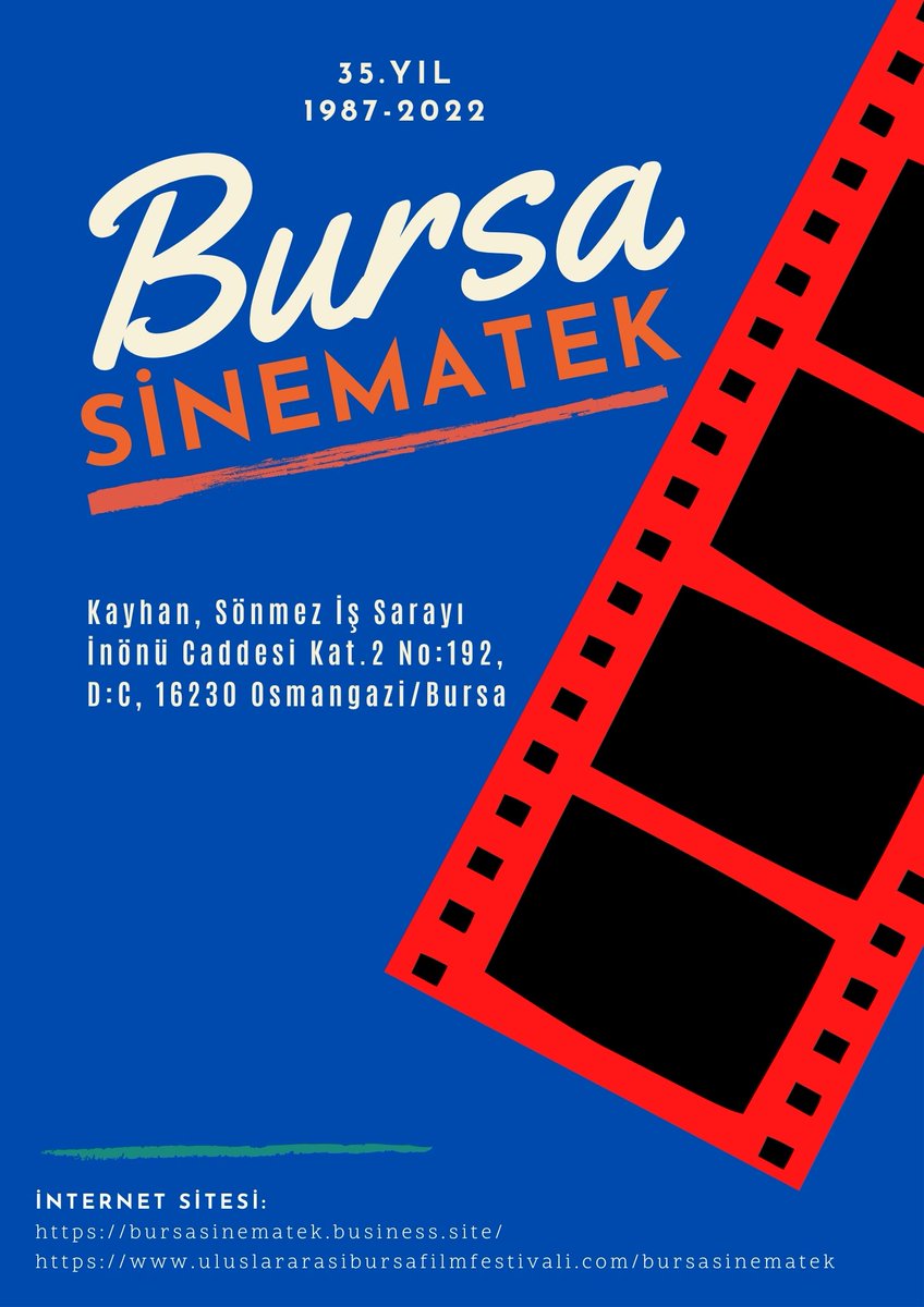 sinematekbursa's tweet photo. Bursa Sinematek
Organizatörü olduğumuz Bursa Film Festivalleri, 
Sinema Atölyeleri
ve günün 24 saati online hizmetlerimizle sinemaseverlerin yanındayız.
İNTERNET SİTESİ: 
https://t.co/6loEL5pEPC
https://t.co/salmvWJzfC
TWİTTER
https://t.co/BbunjtxyKs https://t.co/9VX0Pi88vy