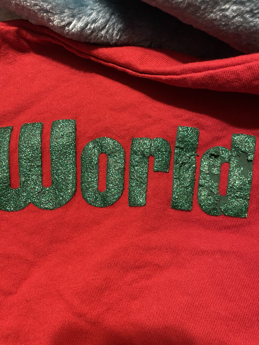 MrsEsquivel6th's tweet photo. @shopDisney I bought this spirit jersey 1 year ago.  I paid the full price and imagined to have this for years. I wore it a few times last season and it stayed in my closet. After my first wear this season I noticed the letters were peeling. This is unacceptable quality https://t.co/XuMiHuvtvo