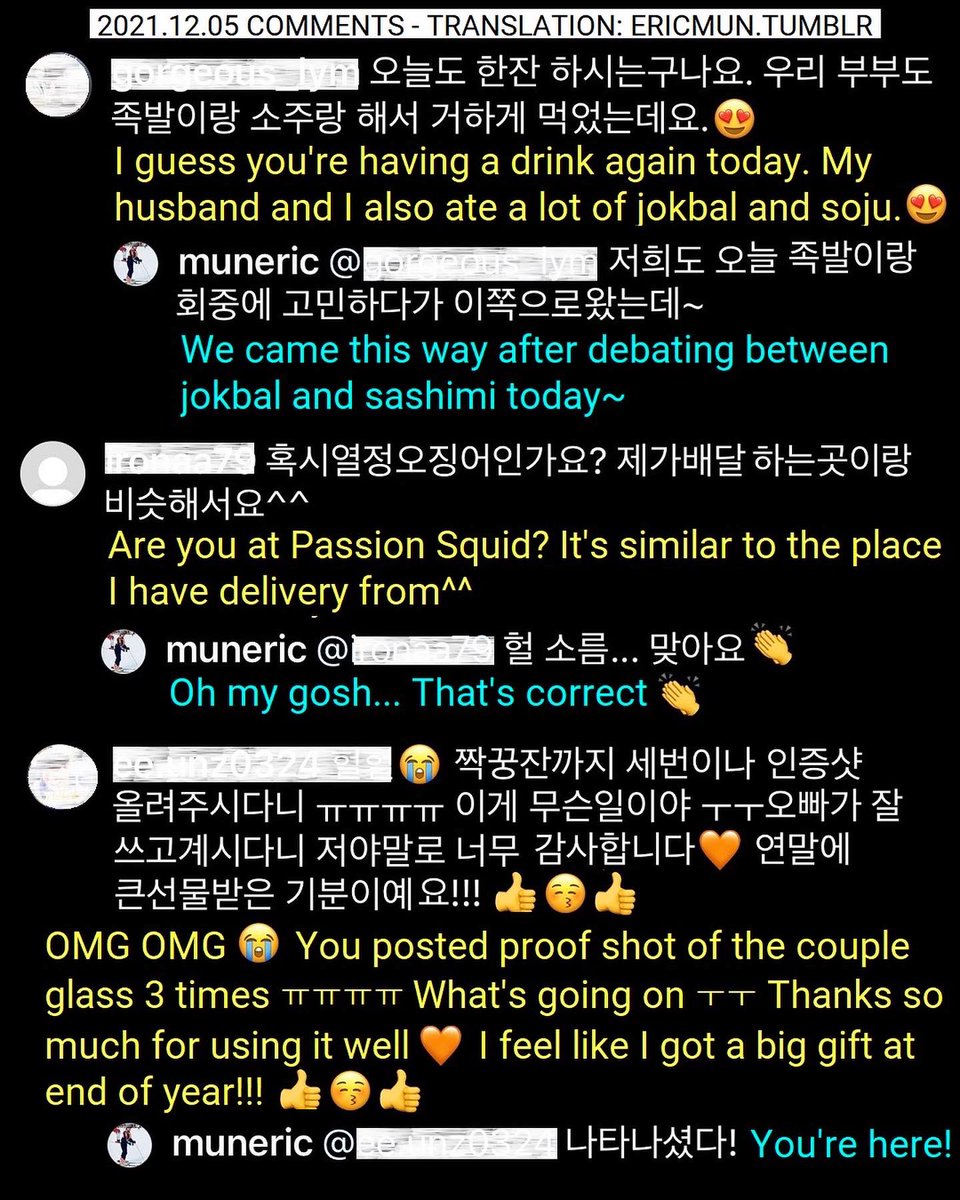 Phi_216's tweet photo. [TRANS] 211205
The fan who gave him personalized glasses must have a blast as he uses it often😊

He mentioned Hyemi’s exclusive glass before Eric’s. Ladies first?!😘👍🏼👍🏼
#Munstagram #Shinhwa #EricMun #EricMoon #NaHyemi #RicMi #HamRic #신화 #에릭 #문정혁 #나혜미 #릭미 #혜릭 #햄릭 https://t.co/zKFXCAw3E1