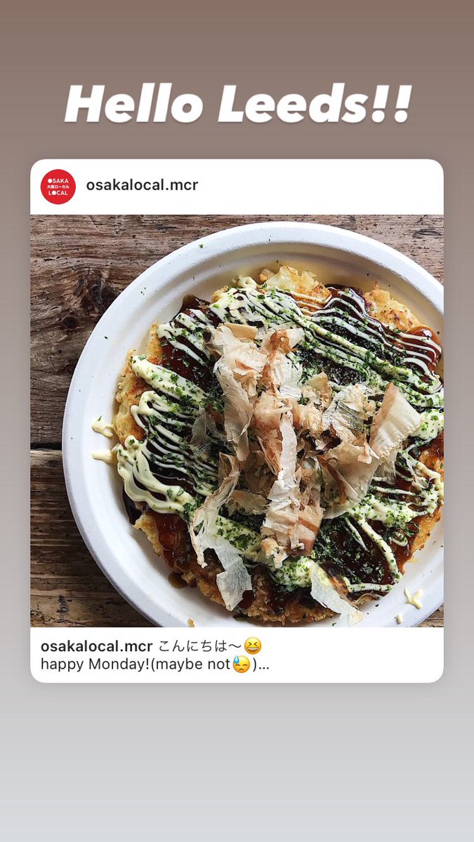 osakalocal's tweet photo. こんにちは〜😆
happy Monday!(maybe not😓)
But here’s a good news.
We are going to be at my favourite place in Leeds, @belgravemusichall for 
Belgrave Festive Feast this Saturday 11th December! 
Come see us and get this tasty Okonomiyaki and more!

#お好み焼き屋 https://t.co/PuFkXh1pnv
