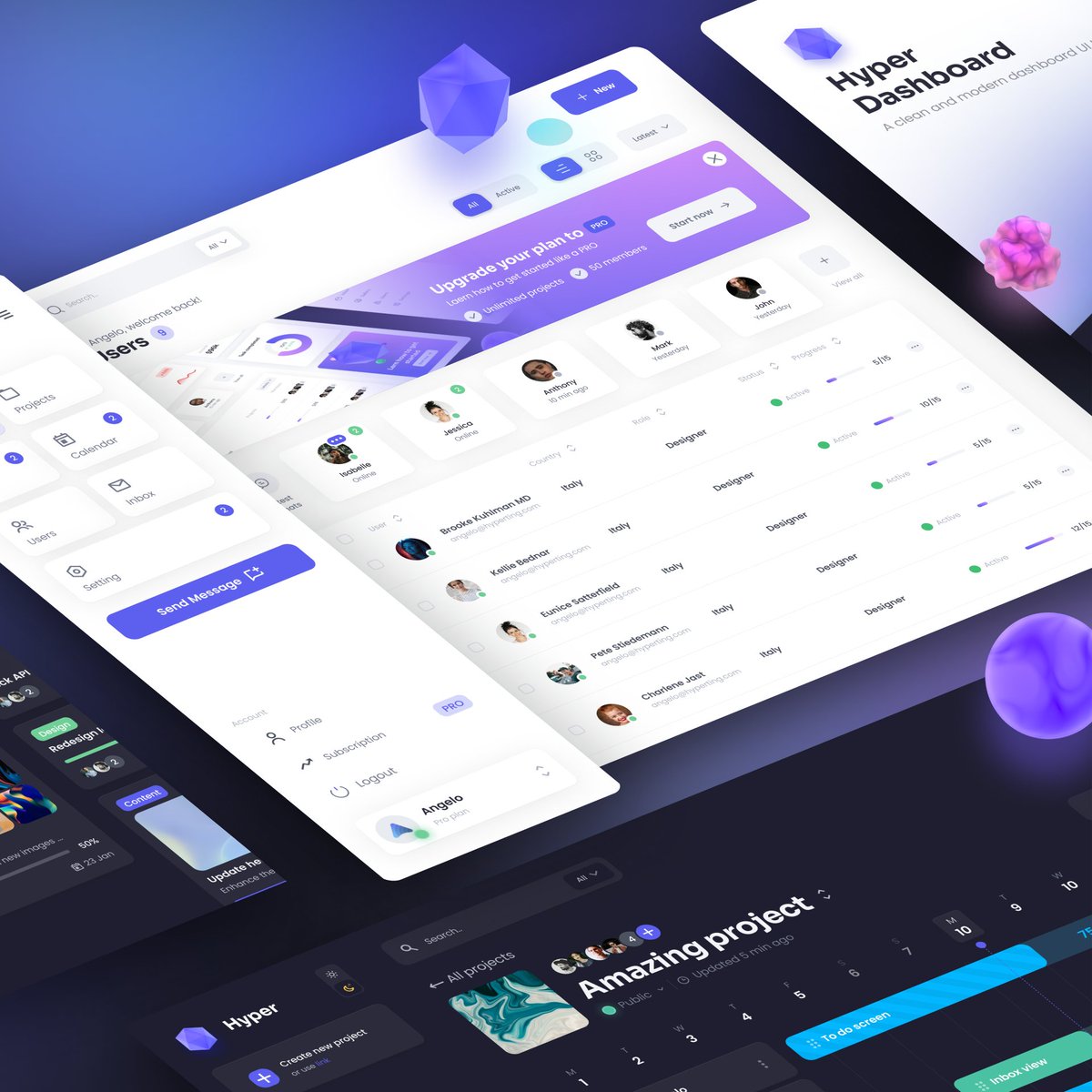 angeloldesigns's tweet photo. Hello designers!
I'm currently working on a dashboard design kit that I'll publish very soon on @ui8 🔥
More details in next posts!
#uxui #ux #ui #uxdesign #uidesign #uxuidesign #uxtrends #userinterface #uxdaily #cleanui #mobileui #dashboard #figma #tasks #projects #calendar https://t.co/v1jC8QyIw4