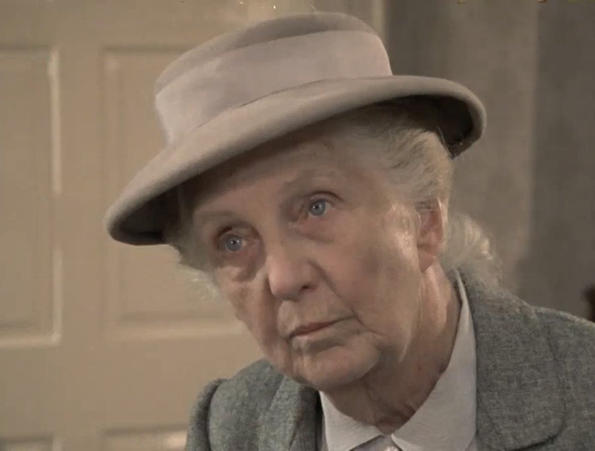 Joan as Miss Marple in The Moving Finger (1985) #JoanHickson #MissMarpleMon...