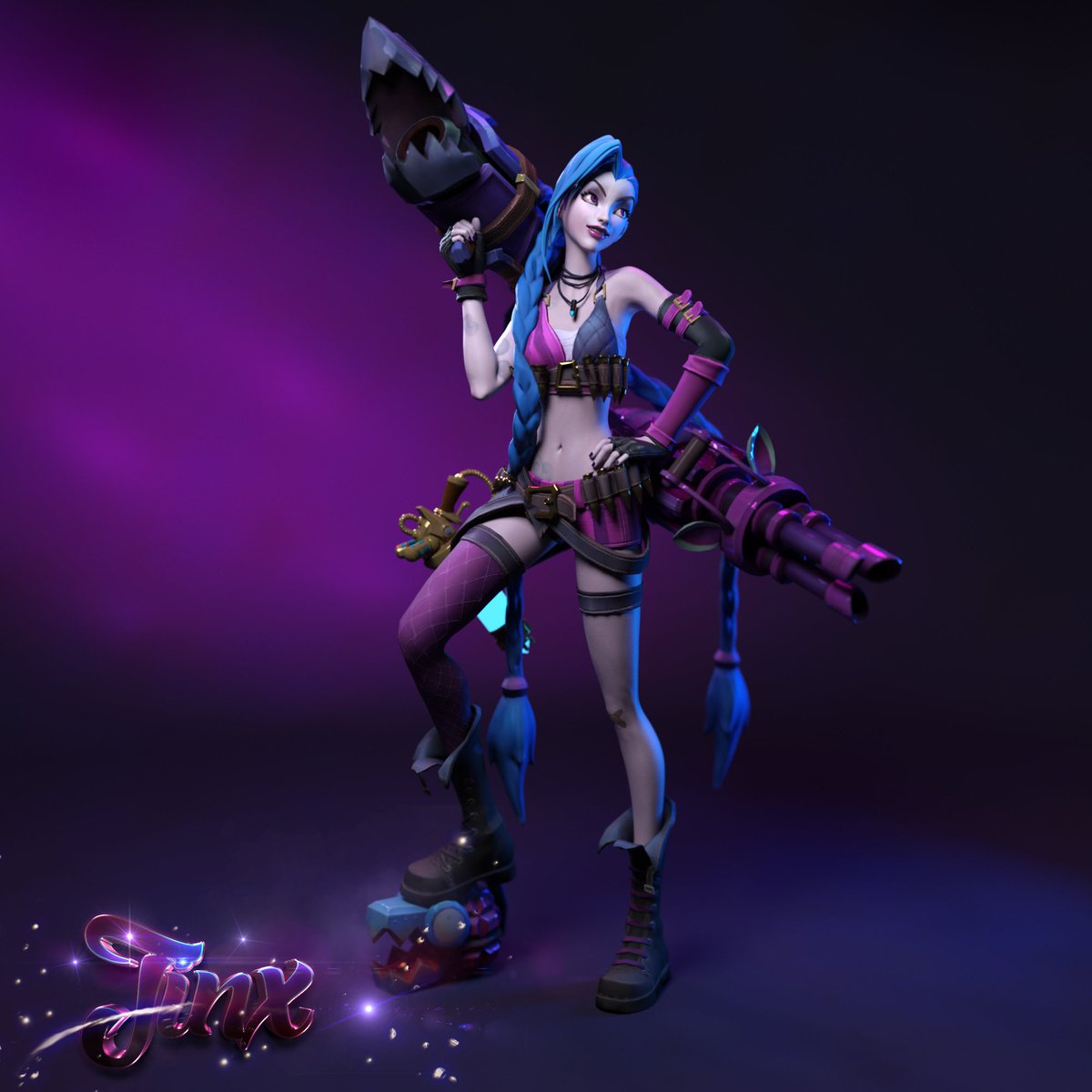 ViredMinds's tweet photo. Soo I started watching #Arcane yesterday and oh boy I'm really enjoying it, especially the art style and #Jinx herself. She might overthrow #HarleyQuinn for me. #LeagueOfLegends https://t.co/s38po2vmhD