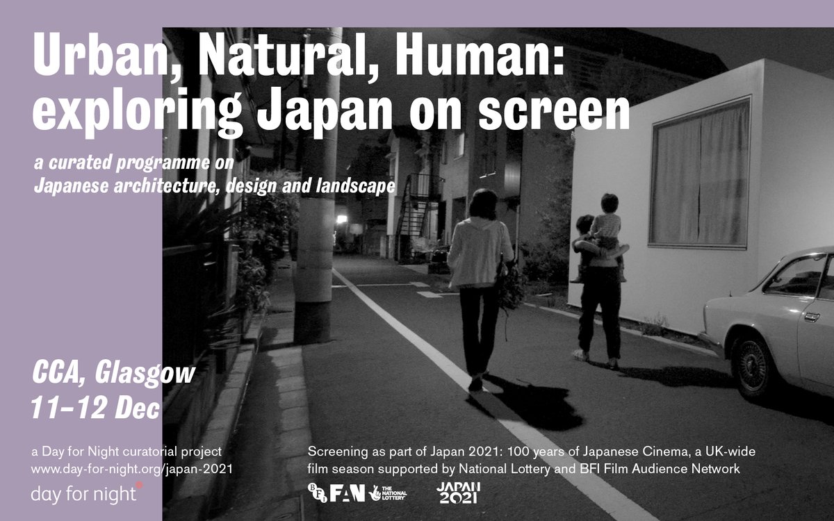 This weekend (10-12 Dec) in #Glasgow, the Urban, Natural, Human programme continues at <a href="/CCA_Glasgow/">CCA</a> with #documentaries, experimental works &amp; rare shorts on regeneration, recovery and creativity in Japan.

Info/Tickets: cca-glasgow.com/whats-on/colle… #bfijapan