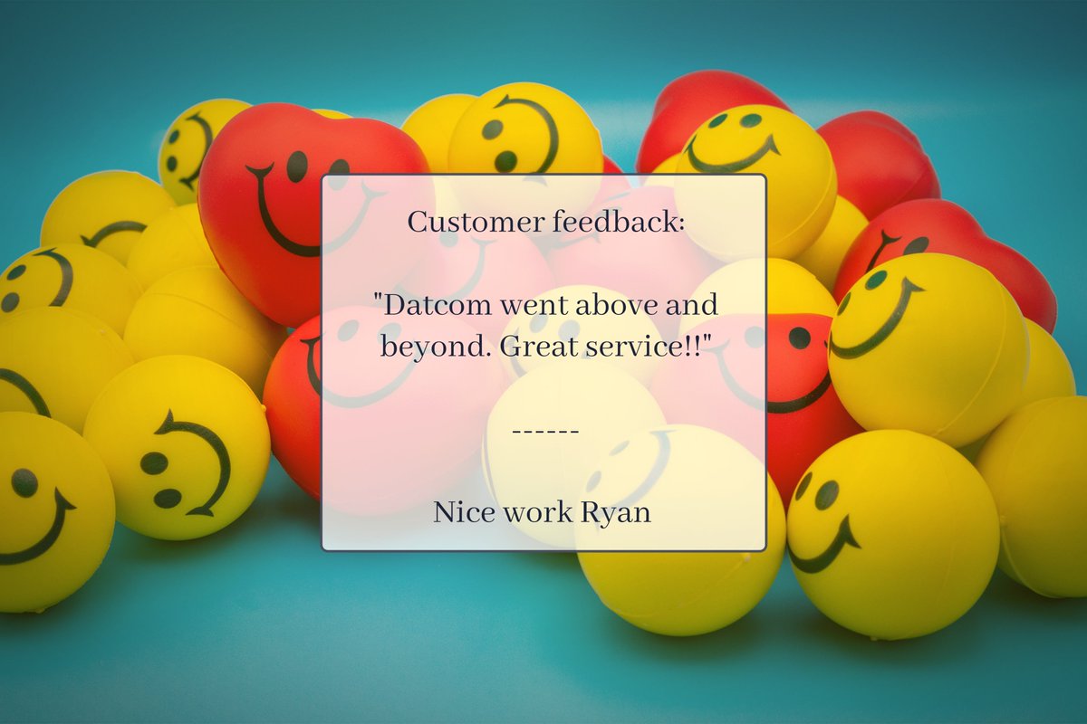 datcom_it's tweet photo. Always nice to hear great customer feedback from our clients #customerfeedback https://t.co/Neko1nHVy2