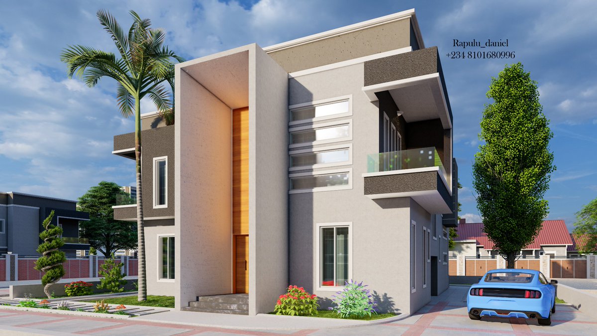 RapuluDaniel1's tweet photo. 4 Bedroom Contemporary Duplex with 1 Bedroom Bq. 🏡👌

#architecture #architect #contemporaryarchitecture #contemporary #renderlovers #modern #design #realestate #realestatedeveloper  #architecturedesign #homes  #homedesign #visualization #9jaarchitects #revit2020  #rendering https://t.co/9W8PUarA08