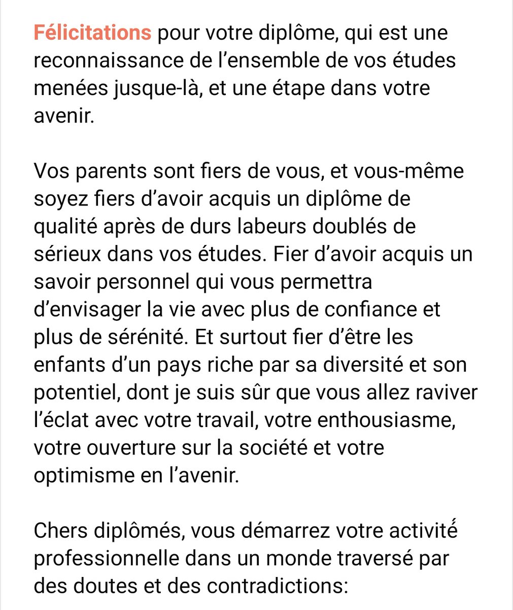 DIABY_Mamy's tweet photo. J'ai été honoré de l'invitation de l'#Université #SYBA pour la remise de #diplômes des ses #étudiants de la 3ème & 4ème promotion
Les années passent mais le message reste d'actualité. Mon message aux nouveaux diplômés...! 👇👇 https://t.co/rRRHbFw2IU