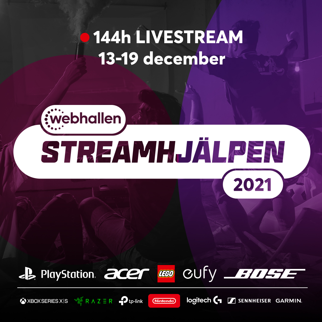 Det blir Streamhjälpen i år igen!

Nästa måndag den 13e December kl. 20.00 startar vår välgörenhetsstream i förmån för Musikhjälpen på twitch.tv/webhallen Läs mer här: webhallen.com/se/campaign/76…