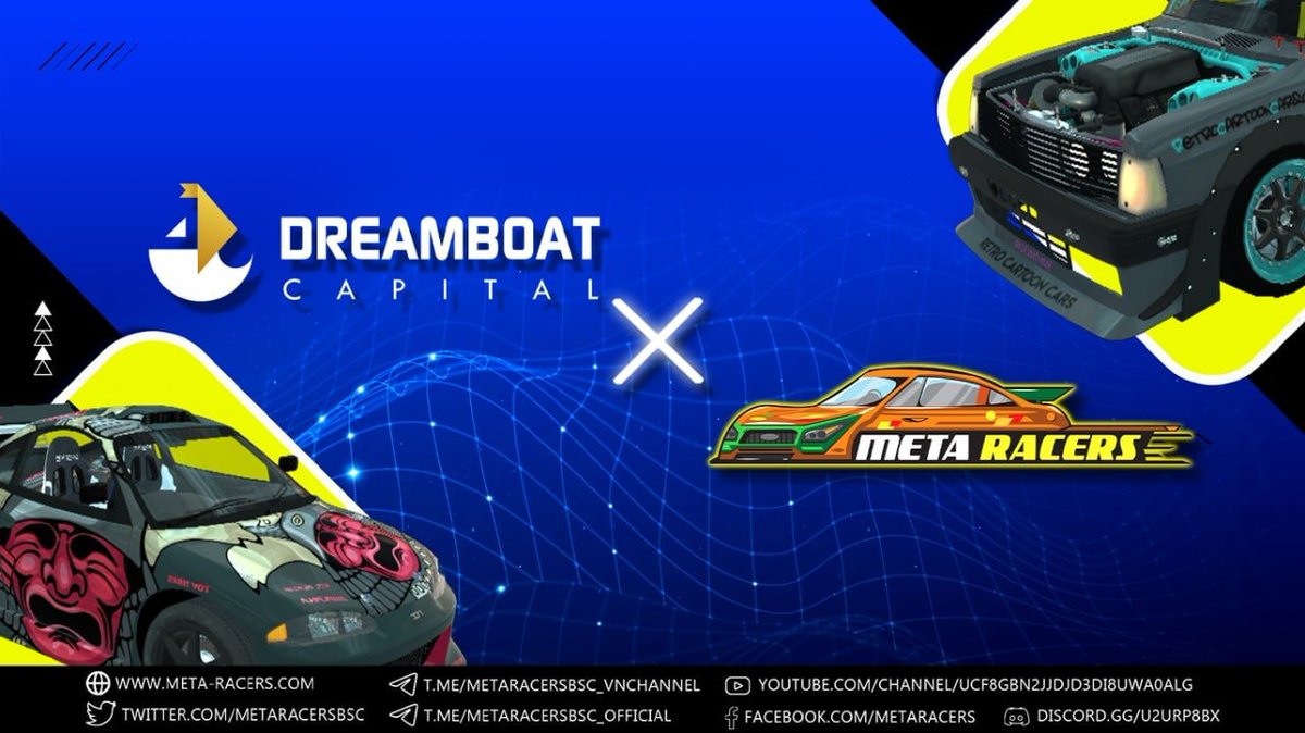 tarankaaa_dasha's tweet photo. 🎉 WELCOME OUR NEW PARTNER – Dreamboat Ventures!!! 🎉

📢 MetaRacers is thrilled to announce that we have agreed with Dreamboat Ventures to form a new collaboration.

🚀 With this partnership, we hope to expand and enhance our community.
#Metaracers #MRS #GameFi https://t.co/o0ypfUwFEh
