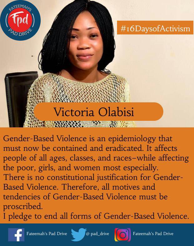#16Days 
#Endgbvnow 
 There’s no justification for gender based violence.