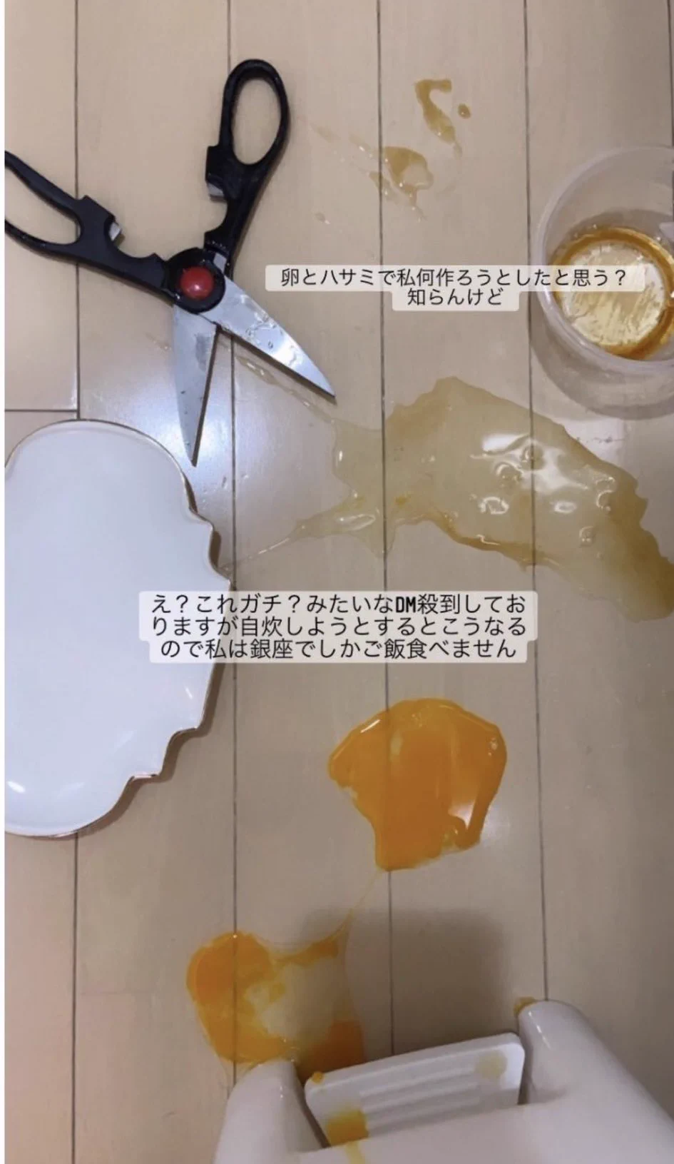インスタの痛いストーリー！料理ができなさ過ぎて病院に行った方がいい…