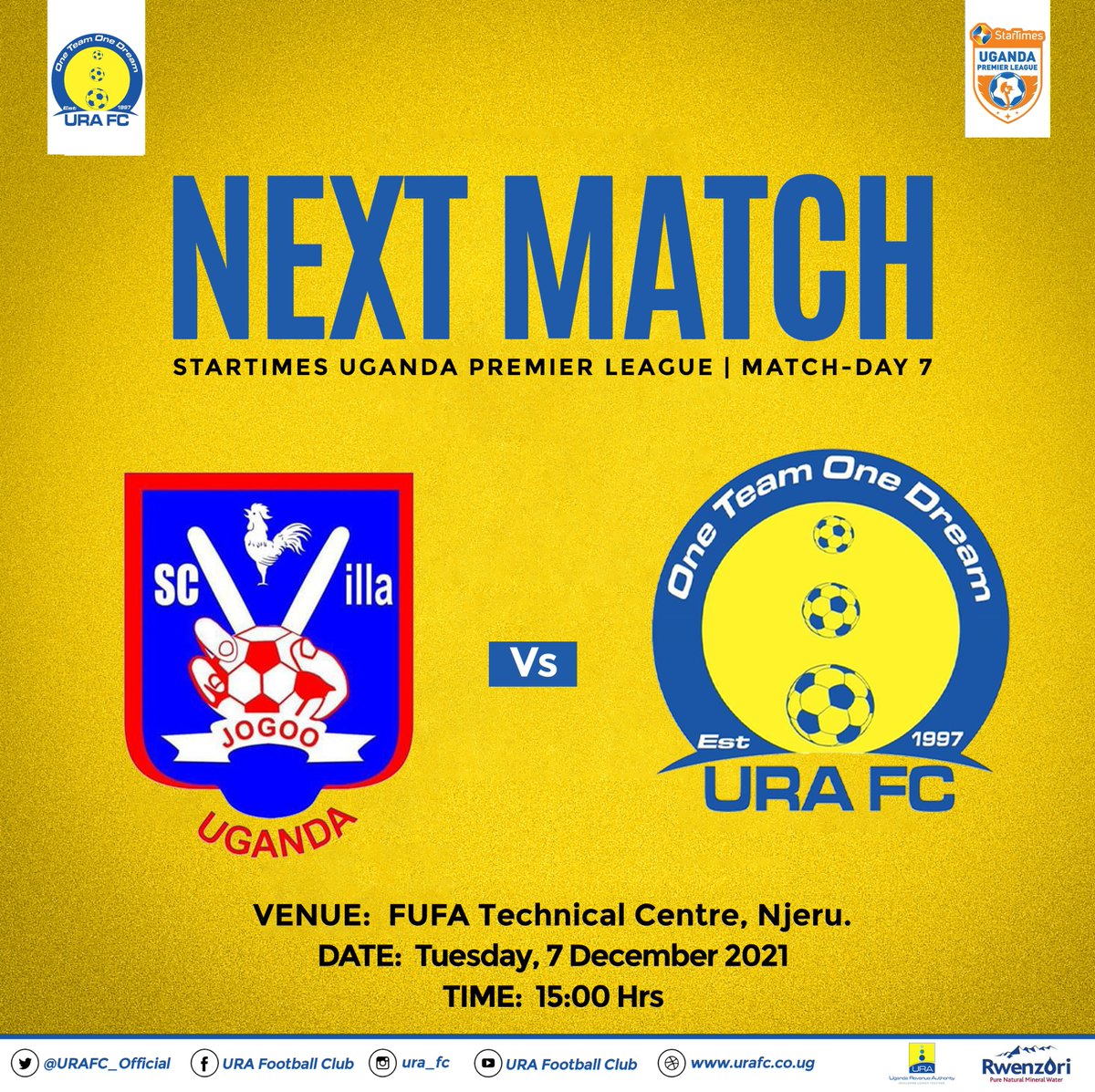 URAFC_Official's tweet image. On the road to Jinja tomorrow to face Villa...

#URAFC