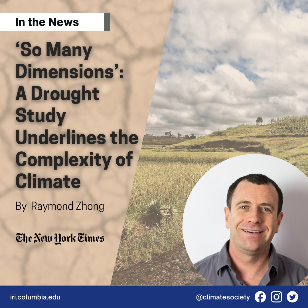 In the @NYTimes this week, <a href="/climatesociety/">IRI</a>’s <a href="/OsgoodDan/">Daniel Edward Osgood</a> highlights that it's through year to year droughts &amp; floods that we see climate change. His team works w/ <a href="/giz_gmbh/">GIZ</a> &amp; <a href="/WFP/">World Food Programme</a> to strengthen Madagascar's capacity to manage climate risk.  map.meteomadagascar.mg <a href="/columbiaclimate/">Columbia Climate School</a>