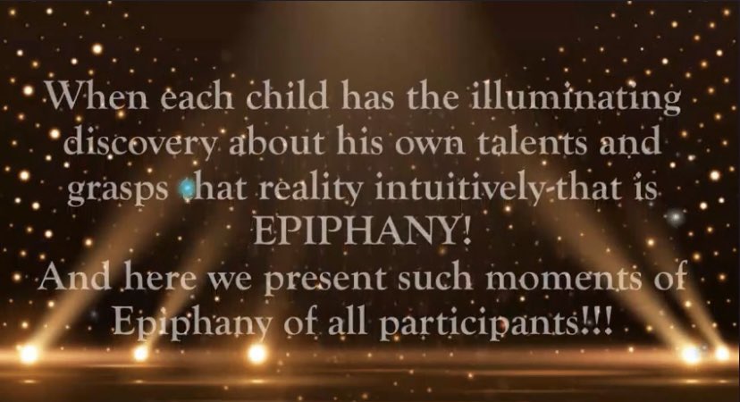 MundoYounido's tweet image. Epiphany 2021 Interschool Contest 
When each child has the illuminating discovery about his own talents and grasps that reality intuitively that is Epiphany! @Bright_School #Epiphany #2021 #GlobalExample #excellence #education #kids #talents