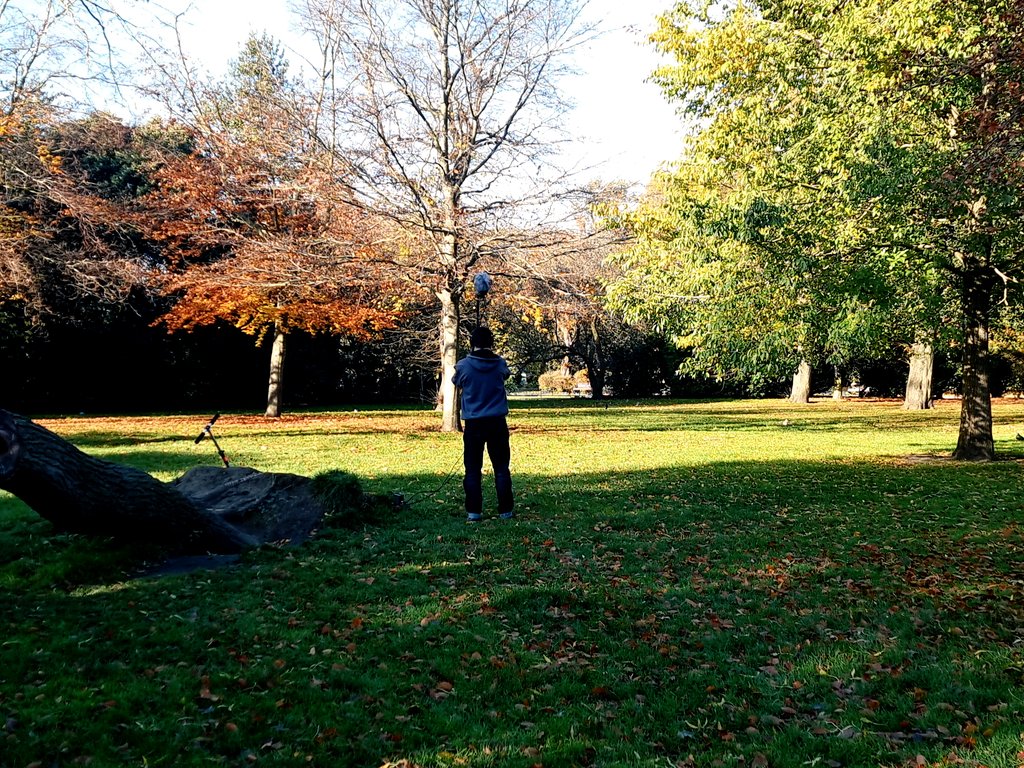 REGEN_Study's tweet photo. Big thanks to all the @PearlPlace_ technical team braving the 🧊❄ to collect light, video, and sound recordings for our simulated urban greenspace environment 🌳🌲🌿🍂🍃 https://t.co/FFCfIdI4N6