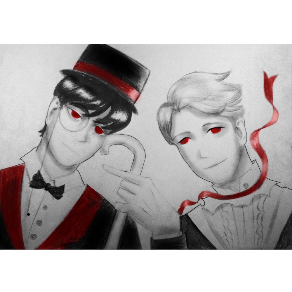 Drew <a href="/TheRightOpinion/">The Right Opinion</a> and <a href="/jaubreyYT/">j aubrey 🤠</a> while listening to the Susan's boys for the fourth time. Honestly, it looked better in my head lol.