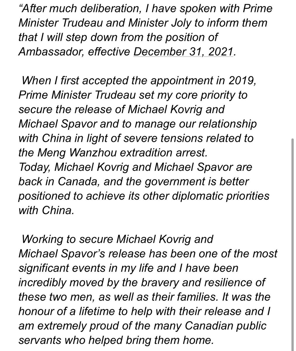 nvanderklippe's tweet photo. Dominic Barton has stepped down as Canada’s ambassador to China https://t.co/GZ0S5zWt2H