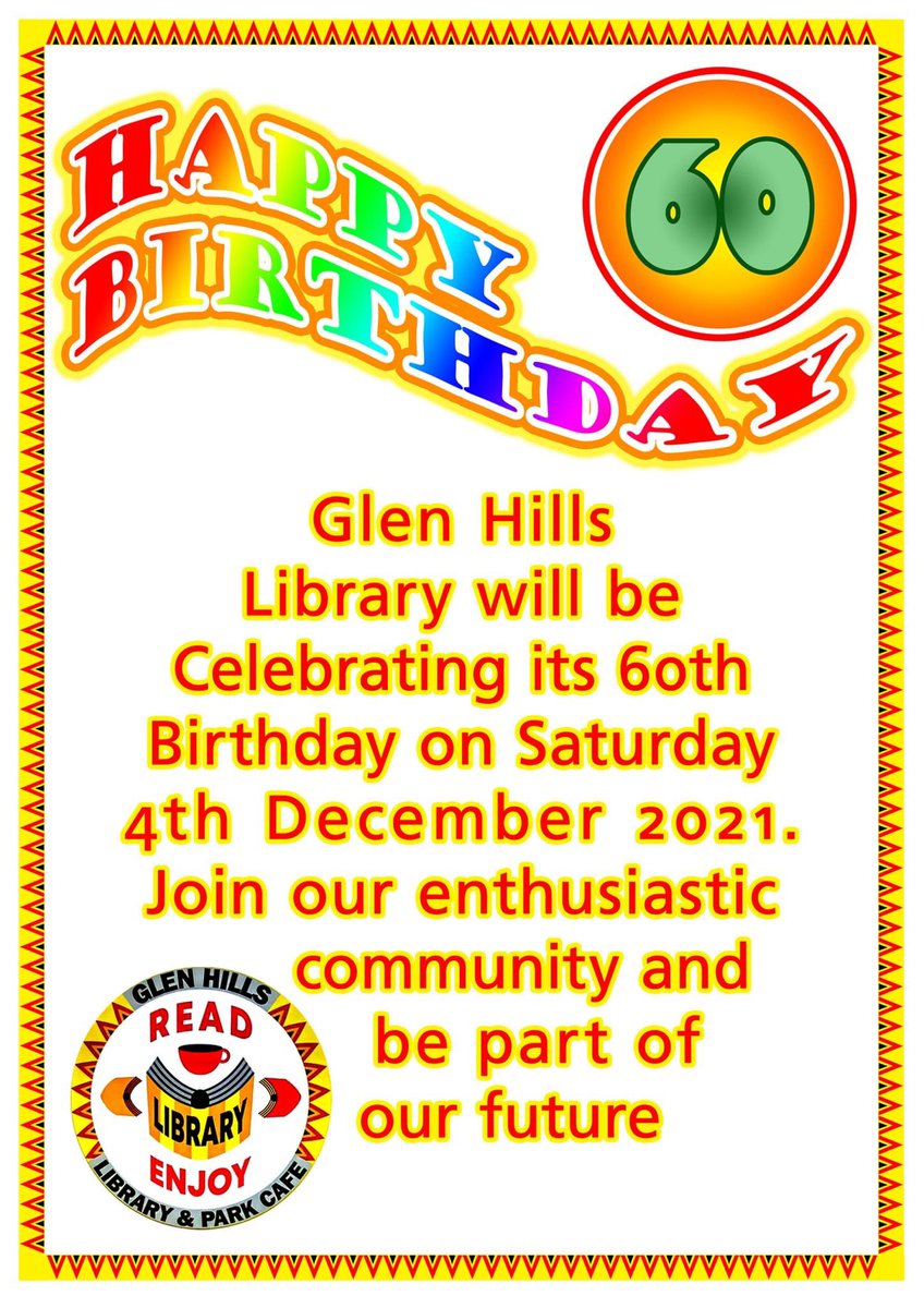 libraryparkcafe's tweet photo. Glen Hills Library celebrated its 60th birthday on Saturday! #happybirthday 🎉🎉🎉 https://t.co/sd0OLWkWYL
