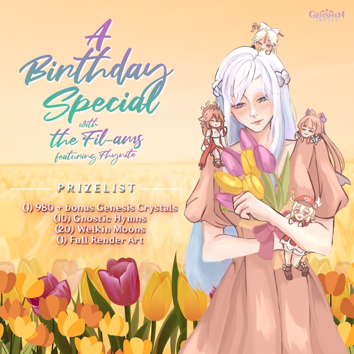thaliasaki's tweet photo. °˖✧◝BDAY SPECIAL GIVEAWAY◜✧˖°

✿ rt + follow me &amp; all tagged accounts
✿ reply with #FilamsFestive
✿ see photo for details!

Thank you for being with me blooms, love lots 💐 
⁝⁞ this will end on my birthday 12/22/21!
.· ´good luck everyone¸.·*¨)
#genshintwt #genshinimpact https://t.co/0Rit88NZEb