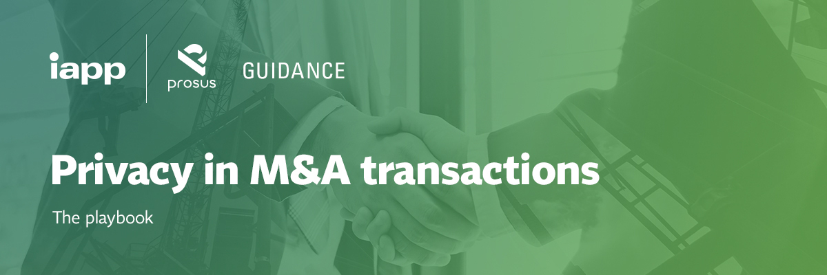 Last week the IAPP together with <a href="/Prosus_Ventures/">Prosus Ventures</a> released "Privacy in M&amp;A transactions: The playbook," by Marcin Czarnecki and Justin B. Weiss (<a href="/Moshun2/">JBW</a>). Missed it? Check it out: iapp.org/resources/arti…