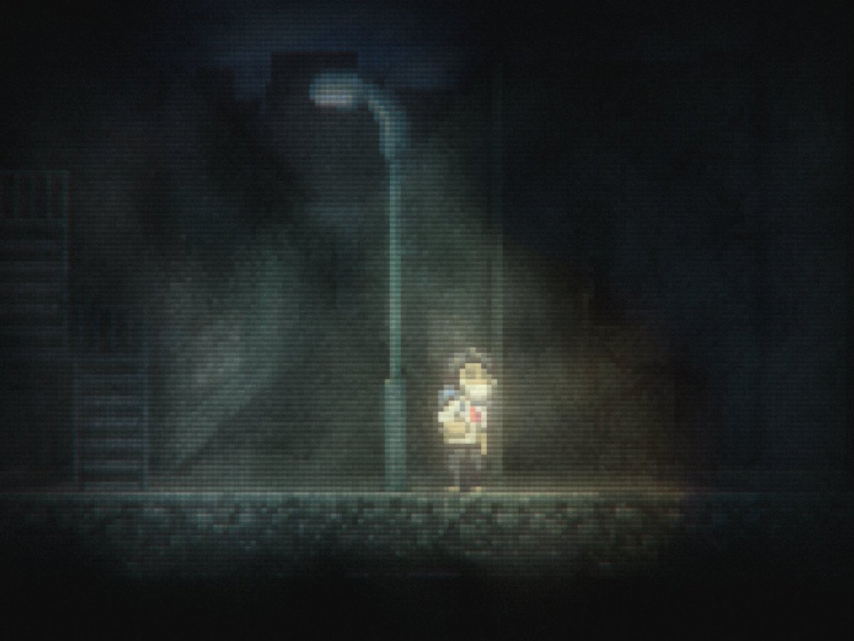 jasperbyrne's tweet photo. starting to feel strongly that 4:3 is the definitive way to play this game. the height increases the sense of isolation, you can see distant layers of city giving depth
#lonesurvivorremastered #fourbythree https://t.co/wtFCXbIg8q